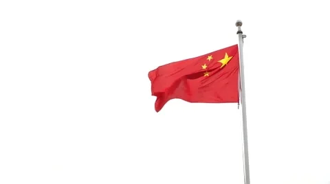 China flag flying Video stock 53790490