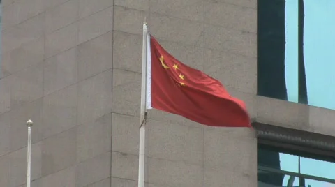 China Flag Stock Footage 328749