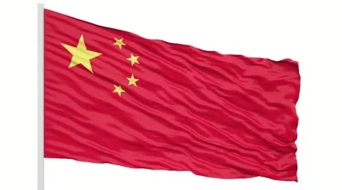 China flag Stock Footage 14844193