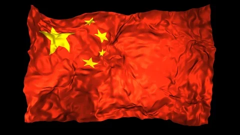China flag Stock Footage 110791514