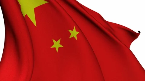 China flag Stock Footage 125949258