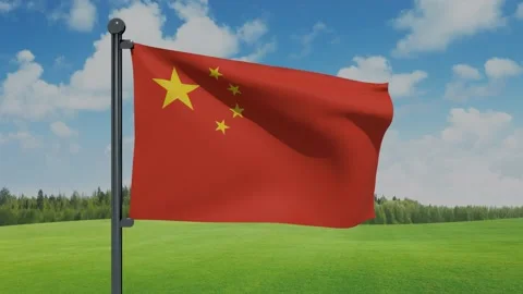 China Flag Video stock 151862126