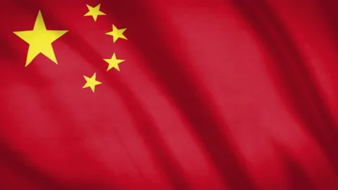 China Flag  Stock Footage 188104516