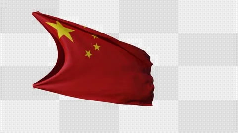 China Flag Stock Footage 209659133