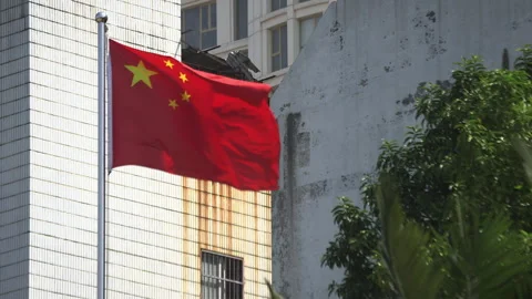 China Flag Video stock 249067871