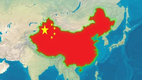 China Flag Stock Footage 307094138
