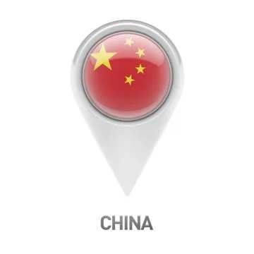 China Flag Icon Stock Illustration