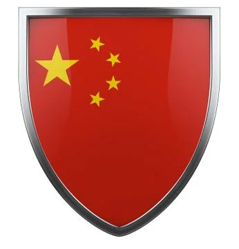 China flag Stock Illustration