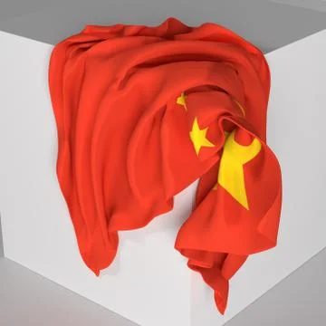 China flag Stock Illustration