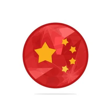 China Flag Stock Illustration