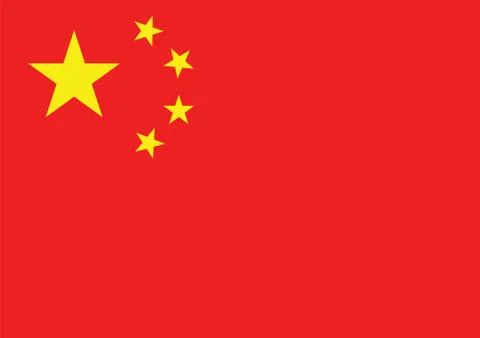 China flag Stock Illustration
