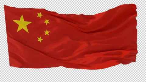 China flag Stock Illustration