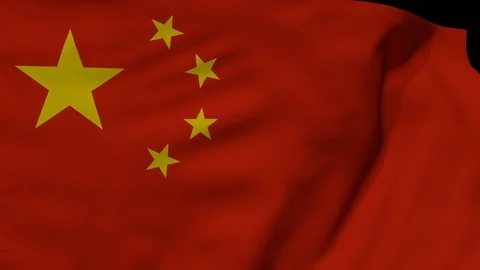 China Flag (Loop) Stock Footage 99923601