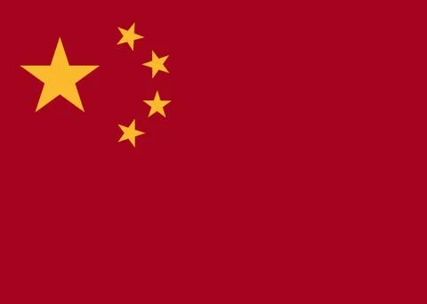 China flag vector Stock Illustration