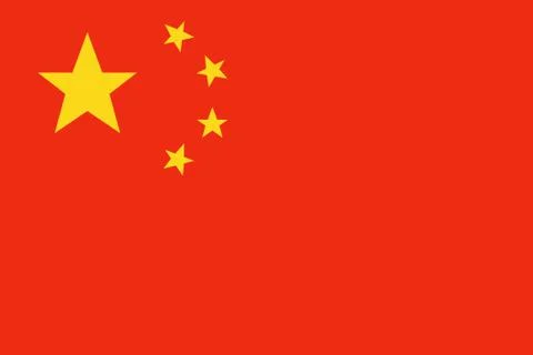 China flag vector Stock Illustration