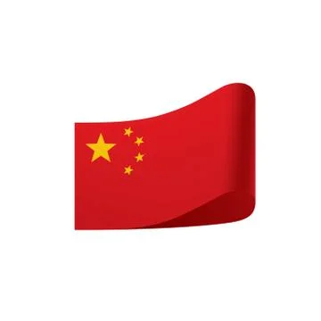 China flag, vector illustration Stock Illustration