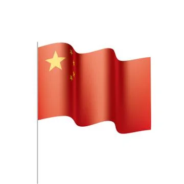 China flag, vector illustration Stock Illustration