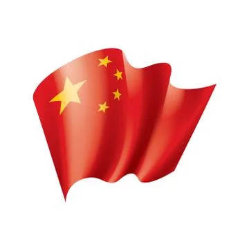 China flag, vector illustration Stock Illustration