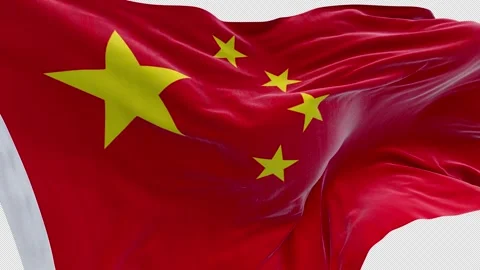 China flag waving and swirling. Stock Footage 306908853