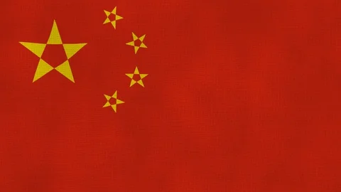 China flag waving Stock Footage 102590296