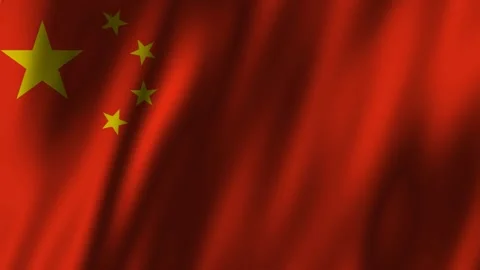 China Flag Waving Seamless Background | 4K Animated Loop Stock Footage 314347817