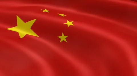 China FlagInTheWind Video stock 724349