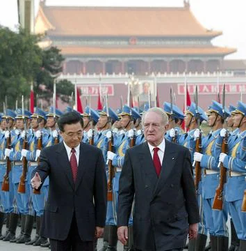 China - German President Rau Visit - Sep 2003 Stock Photos