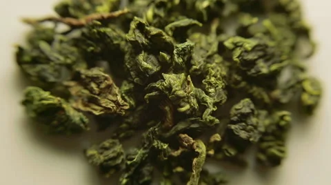 China green tea close up Stock Footage 49046364