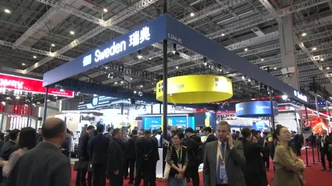 China: Guest countries of honor at 8th CIIE showcase cultural charm, indu... Video stock 320673335
