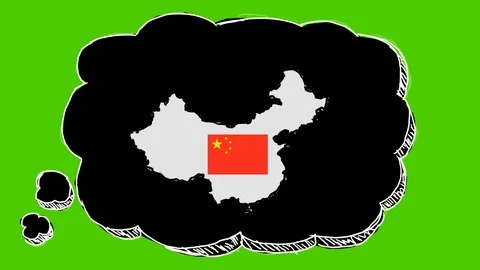 China - Hand-Drawn Animation - thinking buble black Stock Footage 97982418