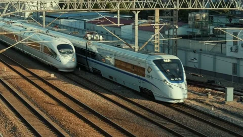 China HSR running. Stock Footage 211796029
