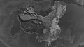 China - hub of the world. Grayscale 4k or 4k+ Resolution