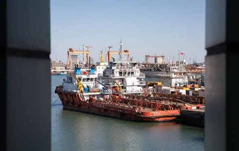 China to implement countermeasures following US tariffs, Tianjin - 05 Feb 2025 Stock Photos
