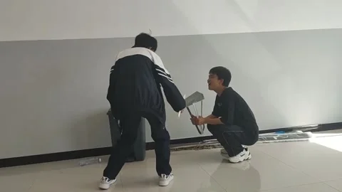 China: Impromptu Performance "We Will Rock You" Stock Footage 281200558