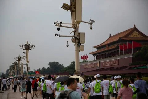  China issues draft rules for facial recognition data usage Security camer... Stock Photos