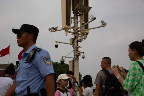  China issues draft rules for facial recognition data usage Security camer... Stock Photos