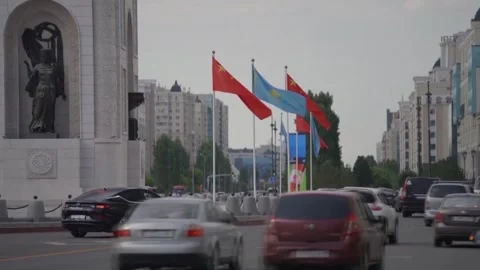 China-Kazakhstan ties deepen as shared development goals drive broader co... Stock Footage 320828798