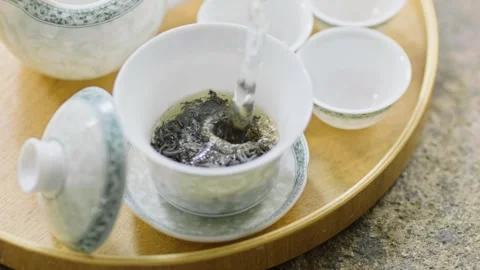 China kungfu tea Stock Footage 303401123