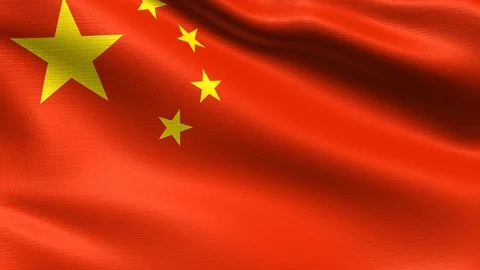China Looping Flag 4K Vídeos de archivo 108042023