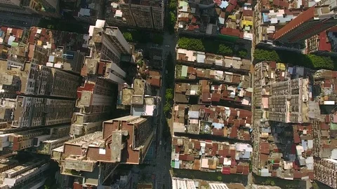 China Macau Aerial view Top down view Sunny day 스톡 동영상 79171495