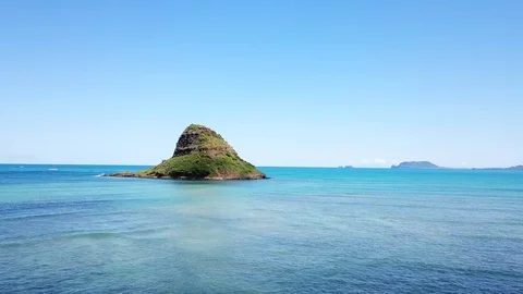 China Man's Hat, Oahu Stock Footage