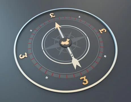 China map and compass, pound economy, career development and direction 스톡 일러스트