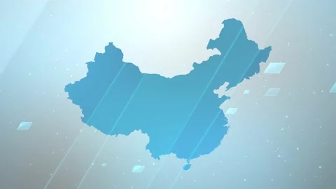 China Map Background Stock Footage 197942673