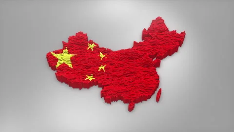 China Map with Flag Intro Background Stock-Footage 315160677