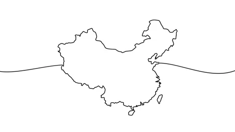 China map Stock Footage 315160935
