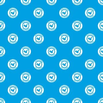 China map pattern vector seamless blue Illustrazione stock