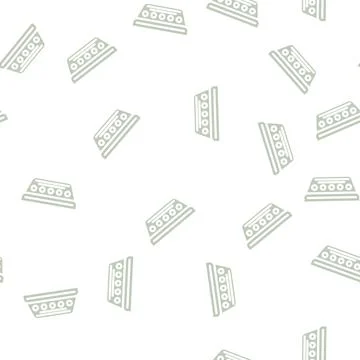 China mesh tea glyph vector seamless pattern Stock Illustration