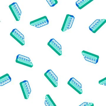 China mesh tea isometric icon seamless pattern Stock Illustration