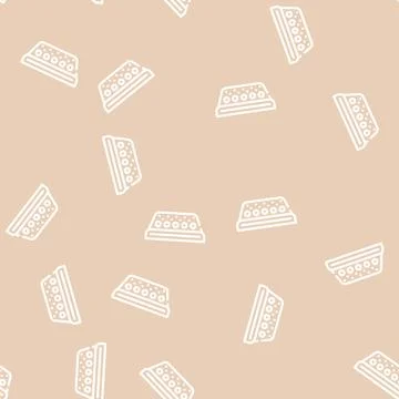 China mesh tea line vector seamless pattern Stock Illustration