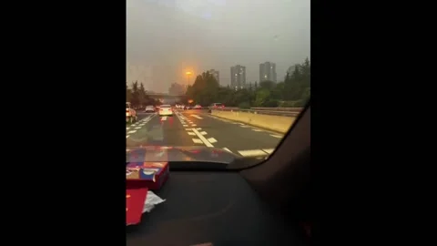 China: Mouse appears inside moving car in China Stock Footage 289633632